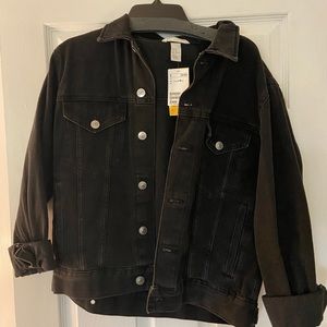 H&M New Black Denim Jacket